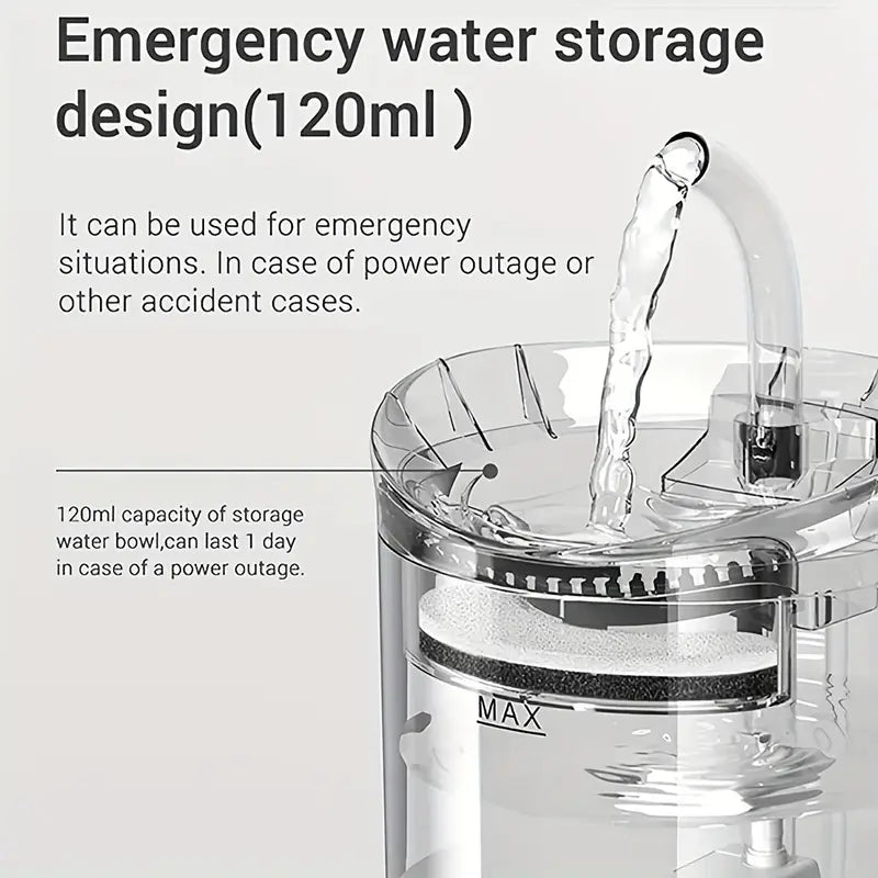 Dispensador de Agua Inteligente para Gatos de 1.8L con Grifo