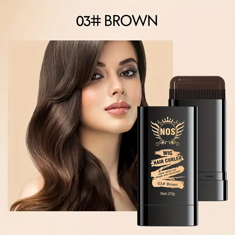 Barra de Tinte para Cabello Portátil de 20g - Cobertura Rápida del Canas, Aplicación Fácil 3x1