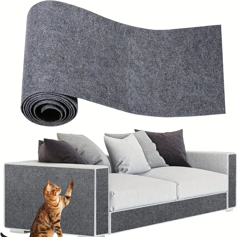 Protector de muebles para gatos que se puede recortar, con un tapete antiarañazos autoadhesivo