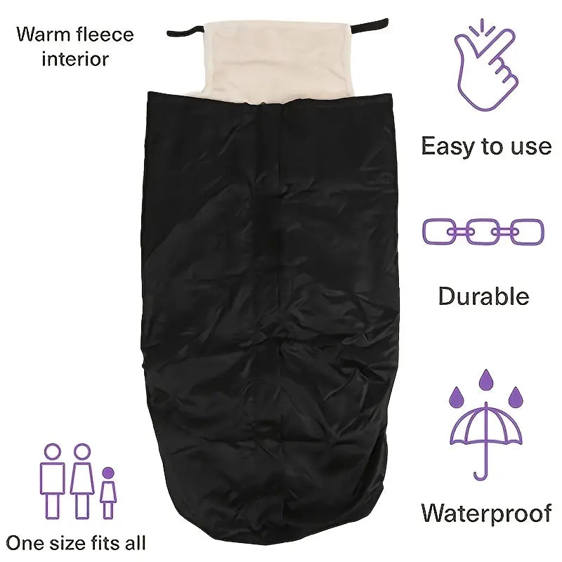 Colcha para Silla de Ruedas Todo Clima con Cremallera Completa y Bordes Elásticos