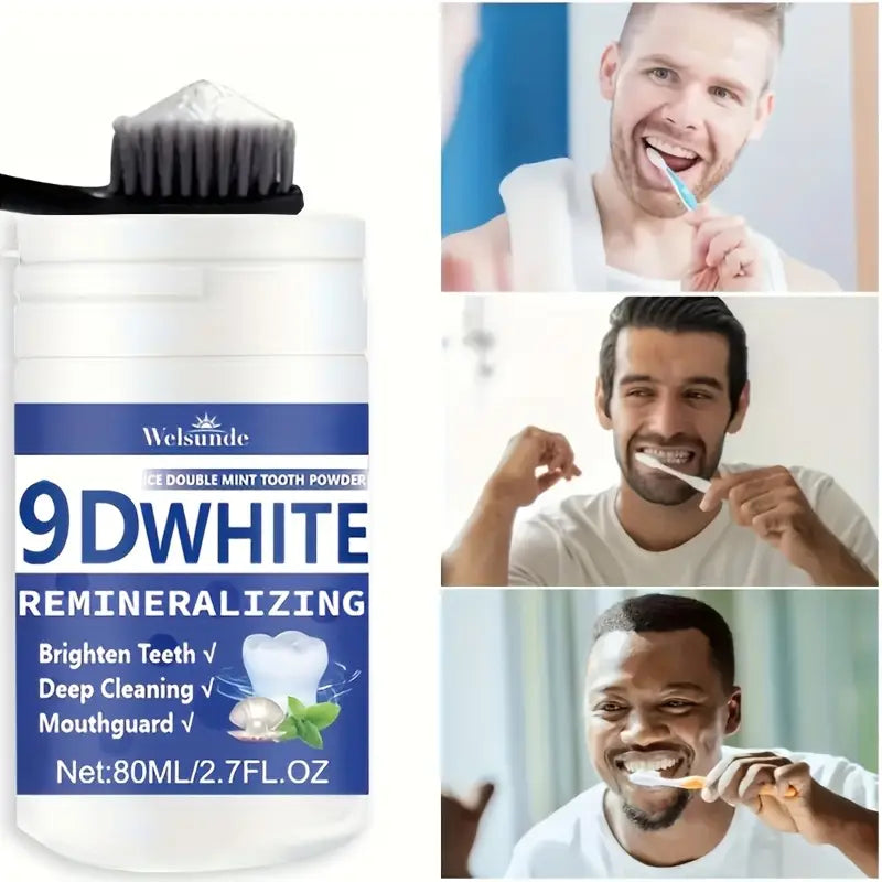 Polvo Dental de Hidroxiapatita Blanca 9D, Polvo Blanqueador Dental, Limpieza Profunda, Aliento Fresco