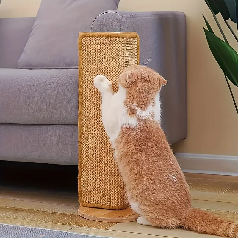 Raspar de gato con diseño ergonómico para descansar en el sofá de manera segura, ejercitarse y rascarse