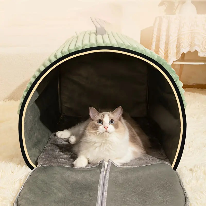 Casa para Mascotas de Cuatro Estaciones, Cama Cálida y Segura