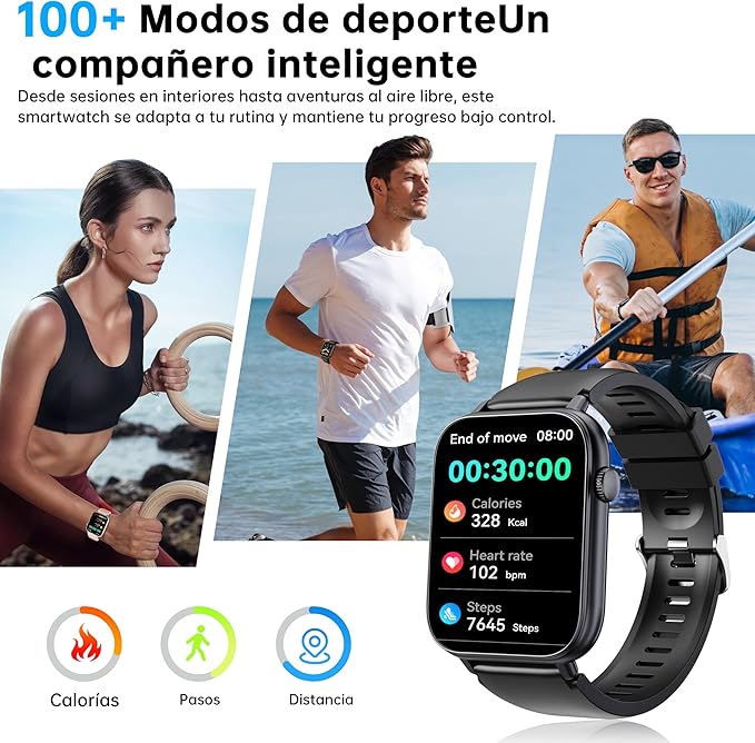 OUKITEL Reloj Inteligente Hombre Mujer, Smartwatch