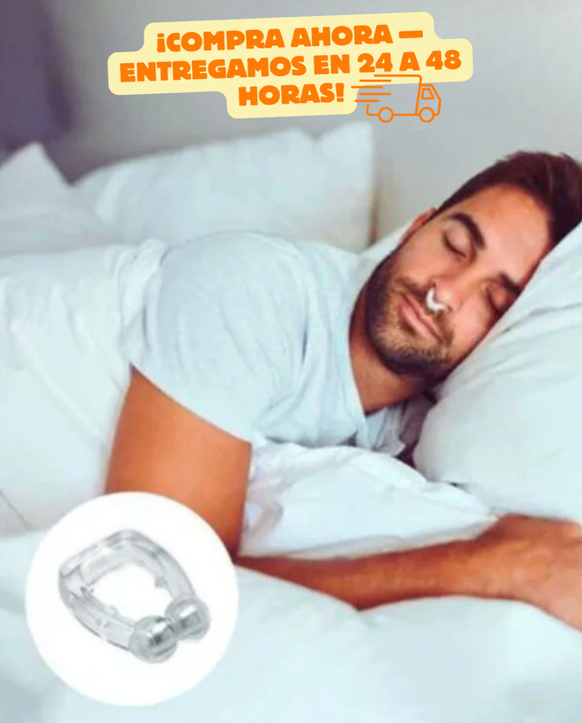 Clip Nasal Antirronquidos - Descanso profundo sin ronquidos