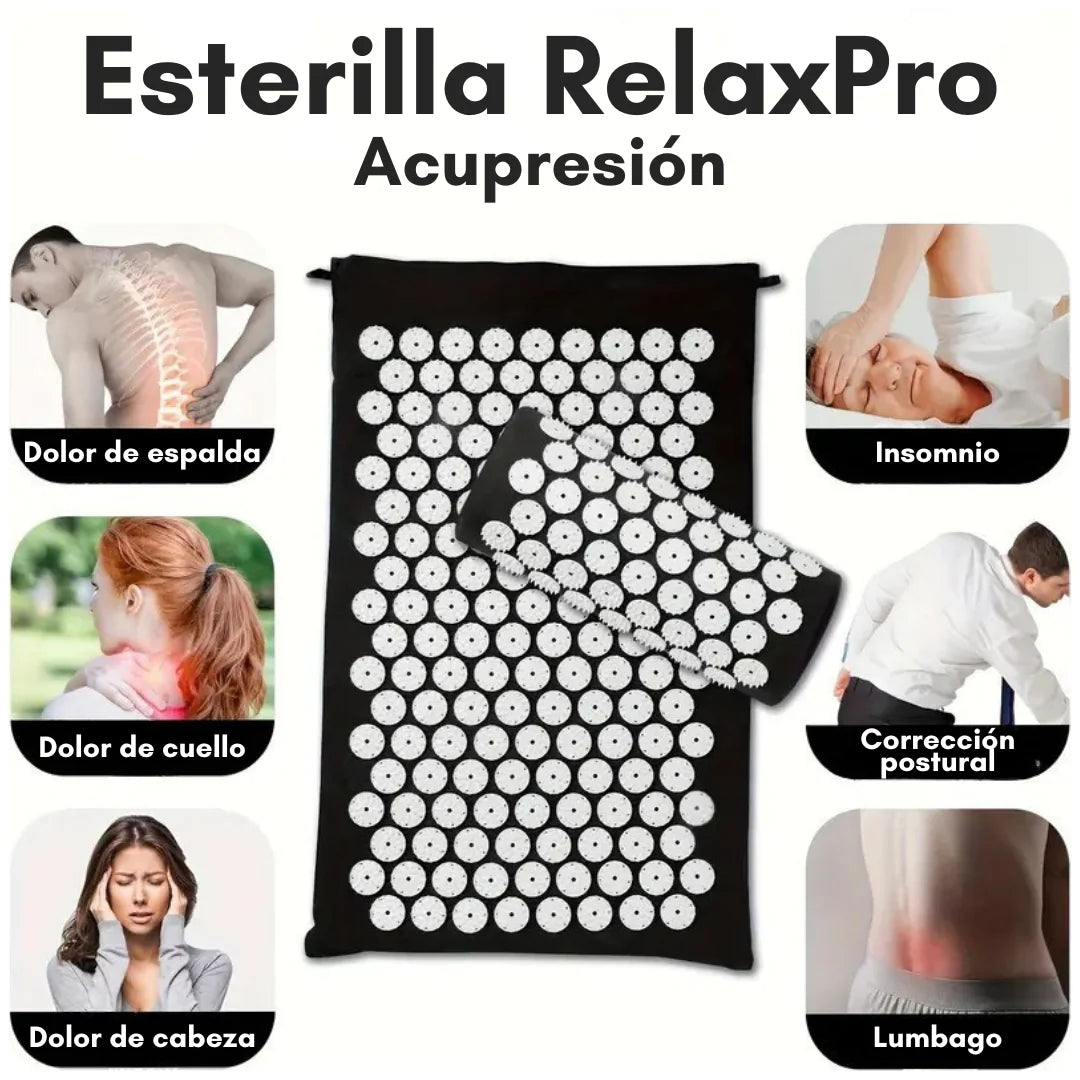 Esterilla RelaxPro – Set de Acupresión con Almohada