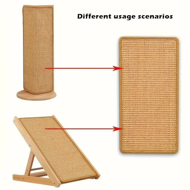 Raspar de gato con diseño ergonómico para descansar en el sofá de manera segura, ejercitarse y rascarse