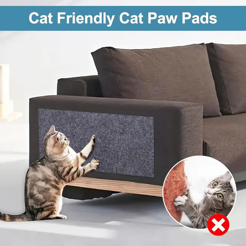 Protector de muebles para gatos que se puede recortar, con un tapete antiarañazos autoadhesivo
