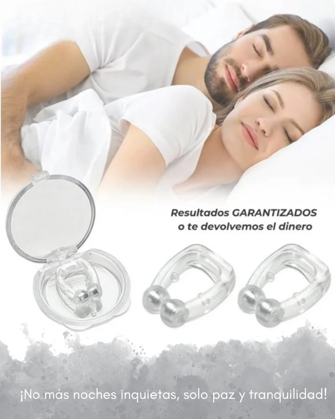 Clip Nasal Antirronquidos - Descanso profundo sin ronquidos