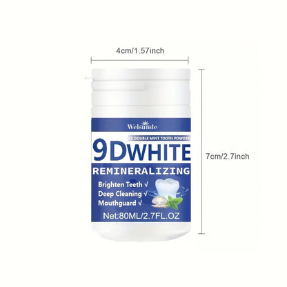 Polvo Dental de Hidroxiapatita Blanca 9D, Polvo Blanqueador Dental, Limpieza Profunda, Aliento Fresco