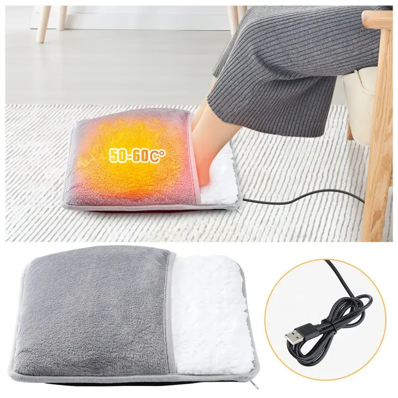 Calentador de Pies Eléctrico con Alimentación USB