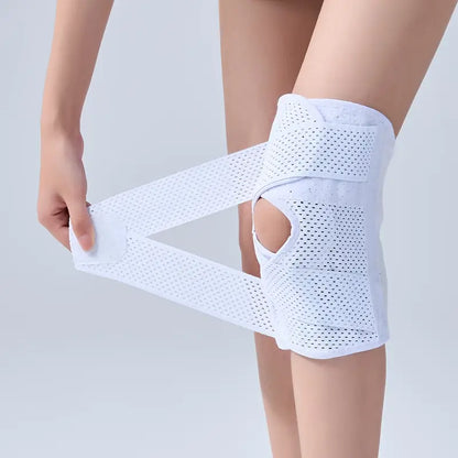 Rodillera Elástica Unisex para Deportes, Soporte de Poliéster Transpirable para Baloncesto y Fitness