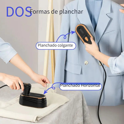 plancha de vapor portátil para ropa, 1200W, 2 en 1