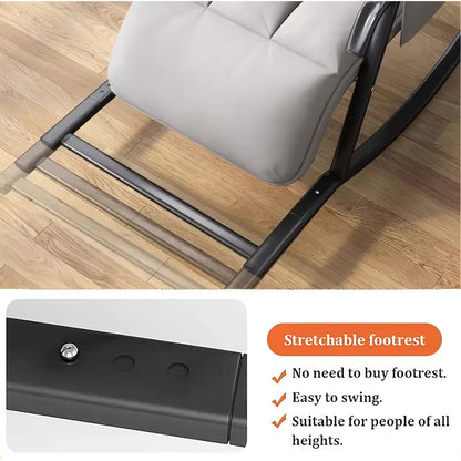 Sillón mecedora moderno para salón con función de reclinación