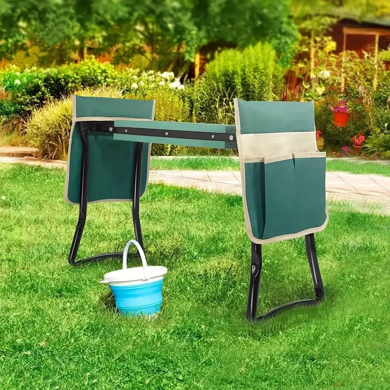 Silla de jardinería mejorada y cojín de rodilla suave, reforzado y ensanchado