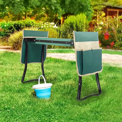 Silla de jardinería mejorada y cojín de rodilla suave, reforzado y ensanchado