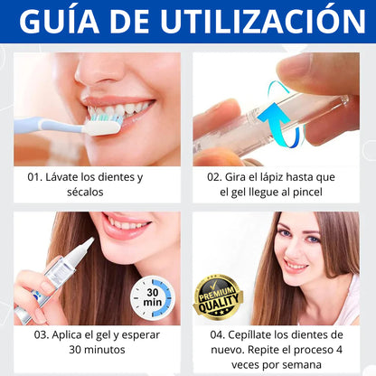 LÁPIZ BLANQUEADOR DE DIENTES CON FÓRMULA MEJORADA - SMILE WHITE™ 2x1