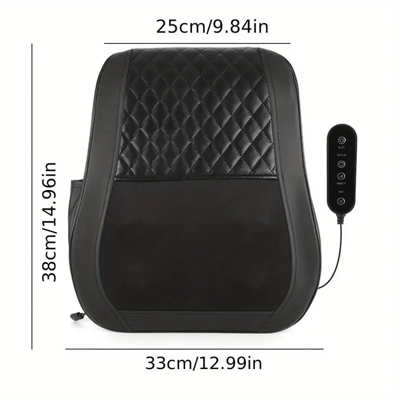 Compresor de calor + masajeador de espalda 3D, se adapta al cuello, hombros, espalda, piernas, curvas