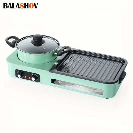 Combinación de Parrilla Eléctrica y Olla Caliente BALASHOV 2-en-1