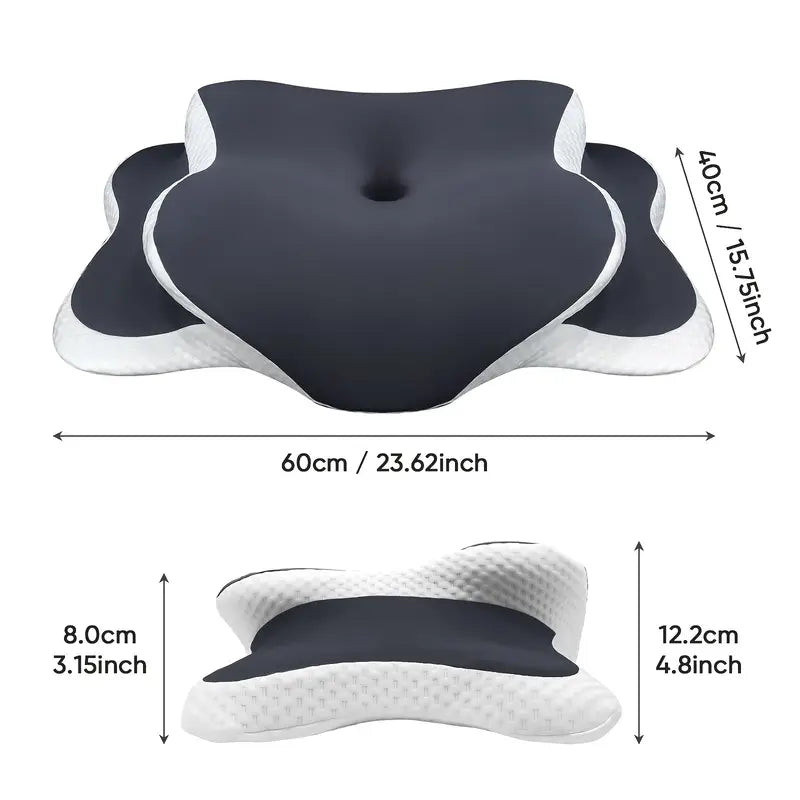 Almohada Ergonómica para Dormir, Apoyo Cervical, Cómoda y Suave