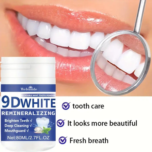 Polvo Dental de Hidroxiapatita Blanca 9D, Polvo Blanqueador Dental, Limpieza Profunda, Aliento Fresco