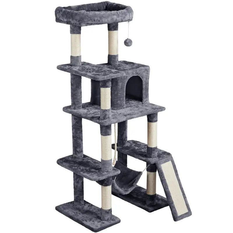 Árbol de Gato Costoffs 160Cm Estable con Cuevas de Gato y Plataformas Casa