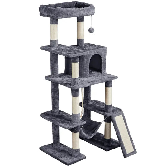 Árbol de Gato Costoffs 160Cm Estable con Cuevas de Gato y Plataformas Casa