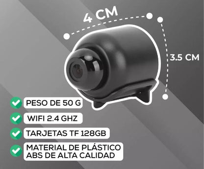 Cámara Espía HD 1080p WiFi – Seguridad en la Palma de tu Mano