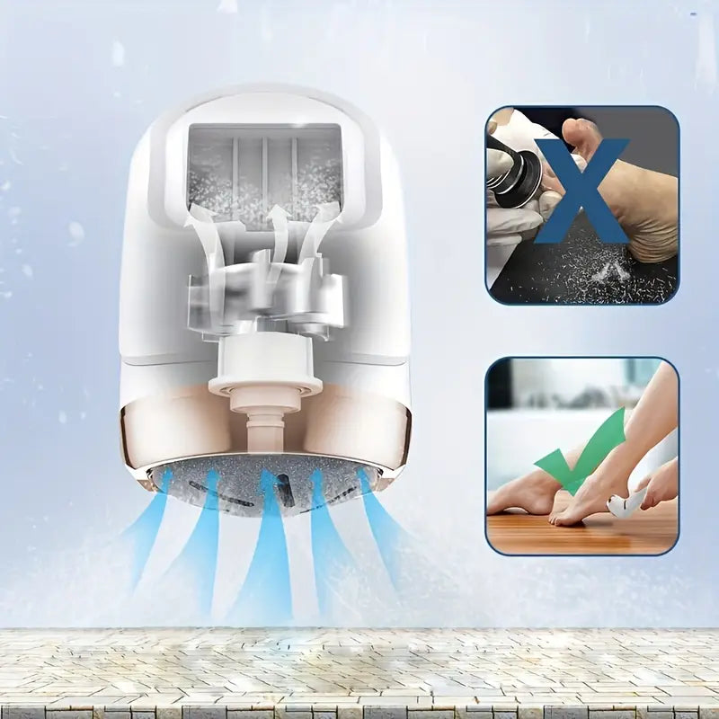 Herramienta de pedicura portátil recargable para el cuidado profesional de los pies, IPX6 resistente al agua