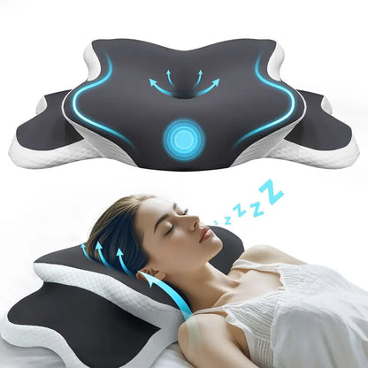 Almohada Ergonómica para Dormir, Apoyo Cervical, Cómoda y Suave