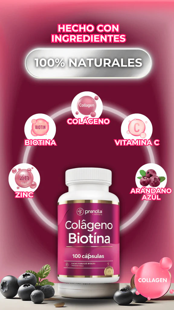 Colageno con Biotina Pro 100% Natural