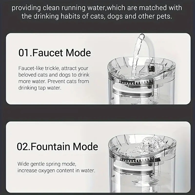 Dispensador de Agua Inteligente para Gatos de 1.8L con Grifo