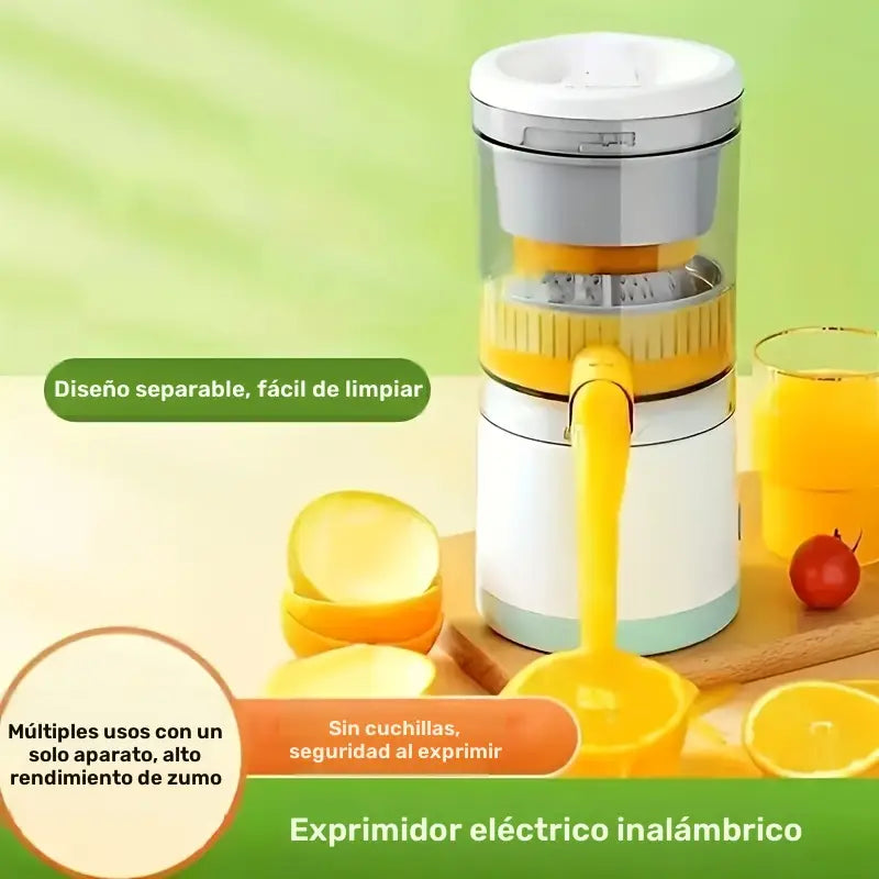Exprimidor de Cítricos Portátil Multifuncional, Exprimidor Automático de Frutas con Batería Recargable