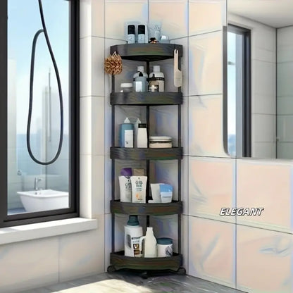 Estante de almacenamiento de baño giratorio de 360
