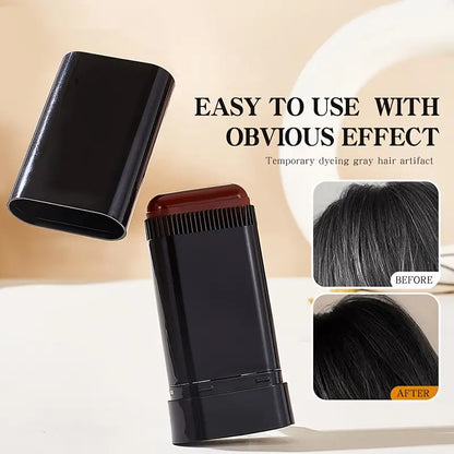 Barra de Tinte para Cabello Portátil de 20g - Cobertura Rápida del Canas, Aplicación Fácil 3x1