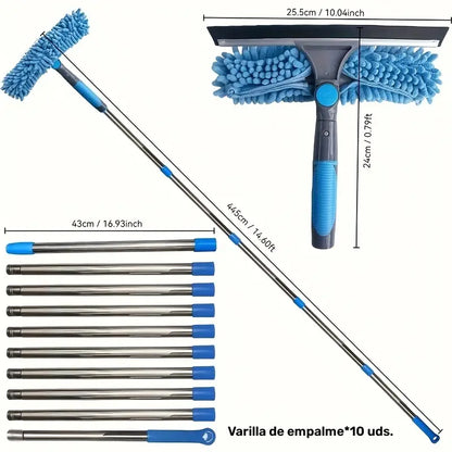Kit de Limpieza para Ventanas 2 en 1 con Cintura Alta