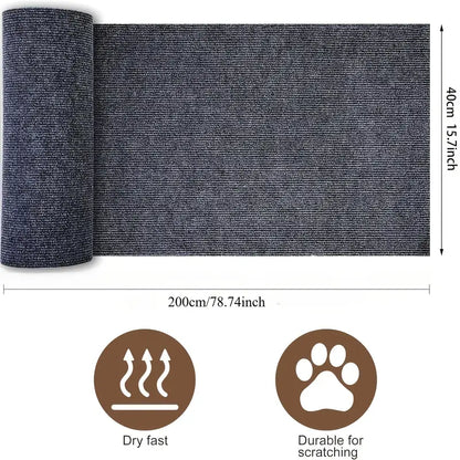 Protector de muebles para gatos que se puede recortar, con un tapete antiarañazos autoadhesivo