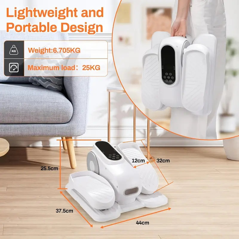Máquina Eléctrica Elliptical, Ejercitador de Piernas, 2 Modos + 12 Velocidades Ajustables