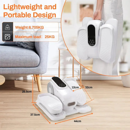 Máquina Eléctrica Elliptical, Ejercitador de Piernas, 2 Modos + 12 Velocidades Ajustables