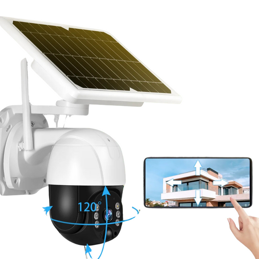 Cámara de seguridad IP wifi con panel solar impermeable