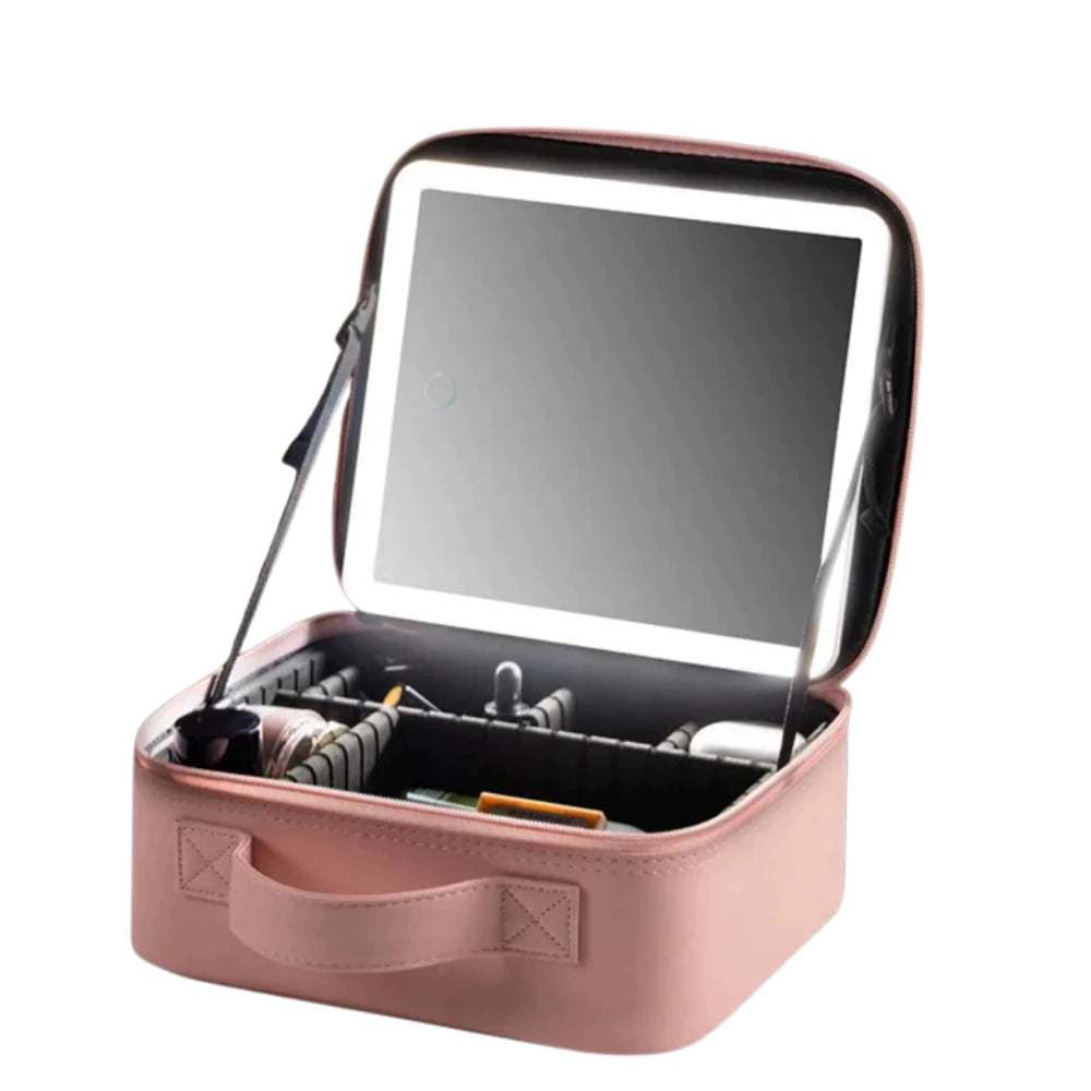 LUXURY - Espejo luz led maquillaje con organizador