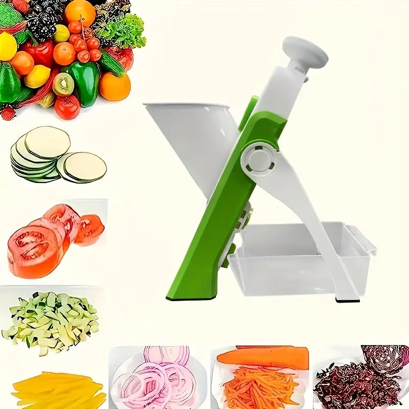 1 pieza de mandolina manual con cuchilla de acero inoxidable, versatil