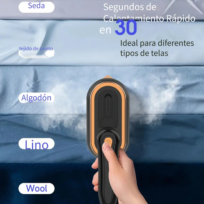 Plancha de vapor portátil para ropa, 1200W, 2 en 1, planchado y vapo