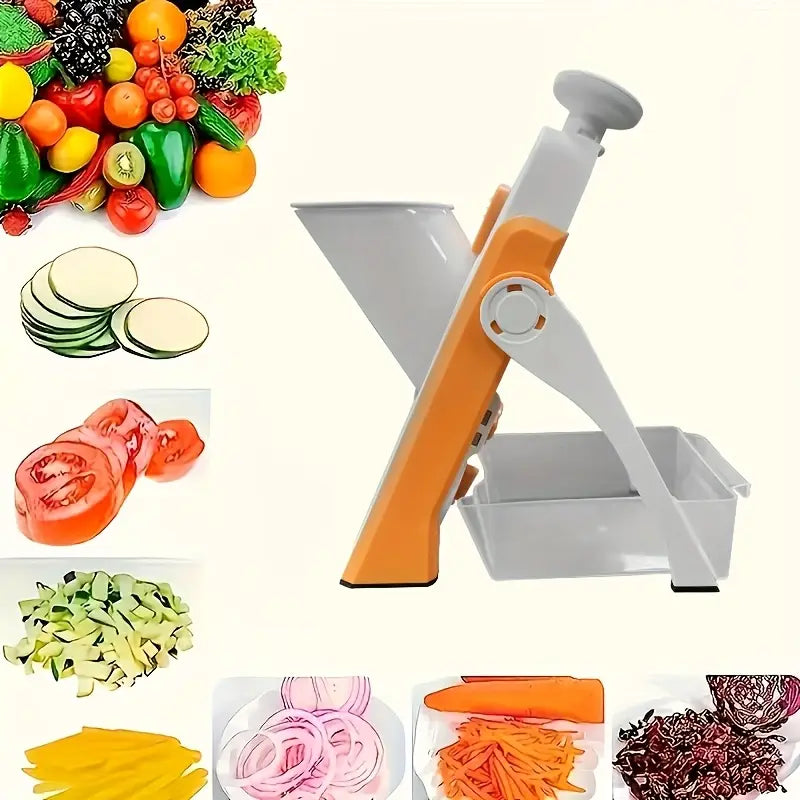1 pieza de mandolina manual con cuchilla de acero inoxidable, versatil
