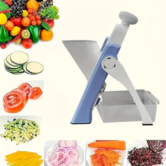 1 pieza de mandolina manual con cuchilla de acero inoxidable, versatil