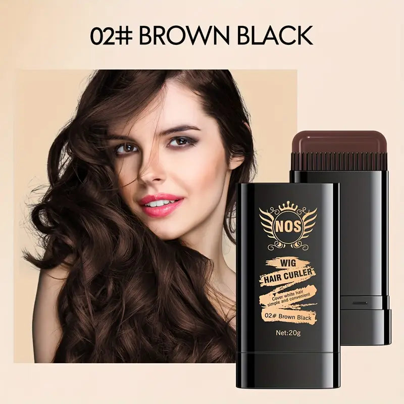 Barra de Tinte para Cabello Portátil de 20g - Cobertura Rápida del Canas, Aplicación Fácil 3x1