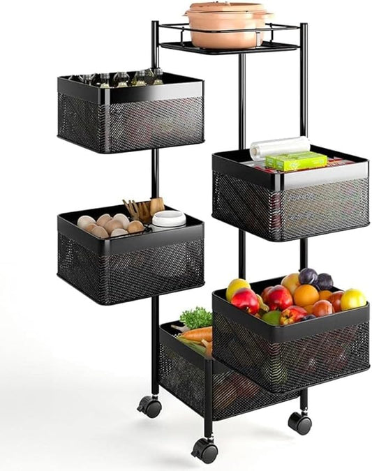Carrito Auxiliar con Ruedas - Gran Capacidad