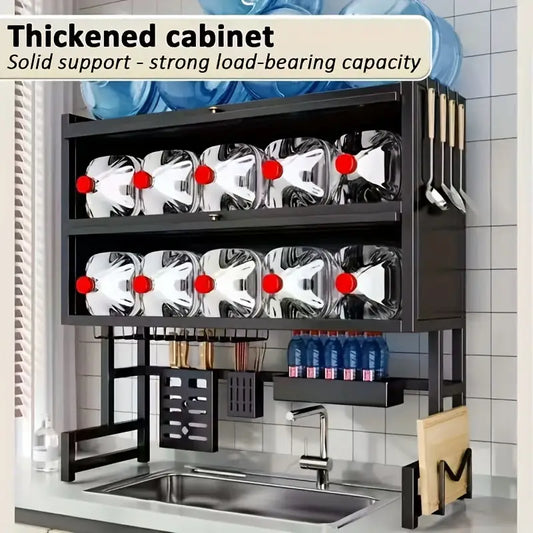 Estante de platos de acero al carbono de 3 niveles