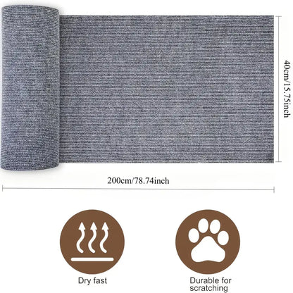 Protector de muebles para gatos que se puede recortar, con un tapete antiarañazos autoadhesivo para proteger sofás