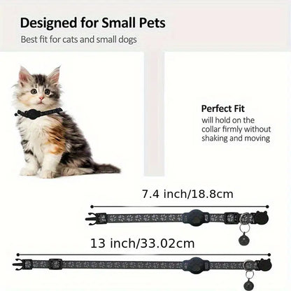 Juego de collares de posición para gatos con collar, localizador + estuche protector